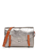 Cross Body Tas L'indispensable Leder Paul marius Zilver vintage INDISPEN
