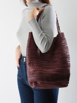 Schoudertas Heritage Leder Biba Violet heritage RUB1L-vue-porte
