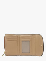 Portefeuille Caviar Leder Crinkles Beige caviar 14327-vue-porte