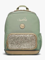 Rugzak 2 Compartimenten Cameleon Groen vintage fantasy SO40