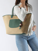 Longchamp Le panier pliage perles Longchamp Groen-vue-porte