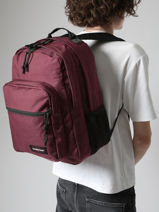 Rugzak 2 Compartimenten Met 15" Laptopvak Eastpak Rood authentic K40F-vue-porte