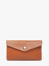 Portemonnee Leder Milano Bruin caviar CA23113