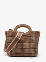 Schoudertas Quadri Le voyage en panier Bruin quadri AHP271