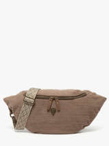Heuptasje Le voyage en panier Bruin velours AHP244