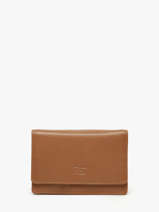 Portefeuille Caviar Leder Crinkles Bruin caviar 14049