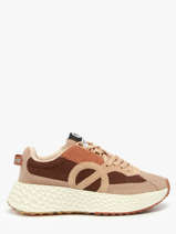 Sneakers Carter Runner Uit Leder No name Bruin women VCDD04DN