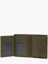 Portefeuille Leder Yves renard Groen nubuck 26419-vue-porte