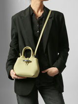 Longchamp Le roseau Cross bodytas Groen-vue-porte