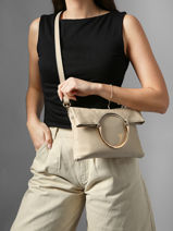 Cross Body Tas Tradition Leder Etrier Beige tradition ETRA189M-vue-porte