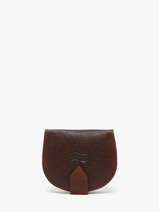 Portemonnee Caviar Leder Crinkles Bruin caviar 14239