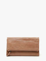 Portefeuille Leder Biba Beige wallet TOT2L