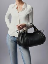 Schoudertas D Light Leder Gerard darel Zwart d light DDS01440-vue-porte