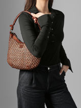 Cross Body Tas Heritage Leder Biba Bruin heritage KAB23L-vue-porte