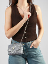 Cross Body Tas Giully Guess Blauw giully DG967374-vue-porte