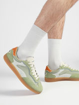 Sneakers Park Uit Leder Hoff Groen men 12519009-vue-porte