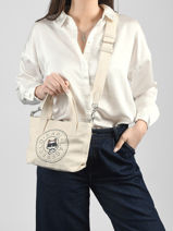 Cross Body Tas K Ikon Katoen Karl lagerfeld Wit k ikon B2W50089-vue-porte