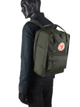 Rugzak Knken 1 Compartiment + Pc15" Fjallraven Groen kanken 27172-vue-porte