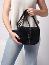 Cross Body Tas Heritage Leder Biba Violet heritage HAK2L-vue-porte