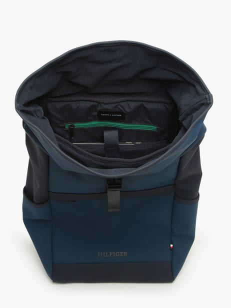 Rugzak Tommy hilfiger Blauw th monotype AM12499 ander zicht 3