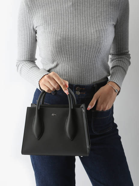 Handtassen Daily City Lacoste Zwart daily city NF4761DZ ander zicht 1