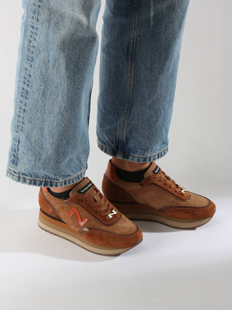 Sneakers Uit Leder Nathan baume Bruin women 242S2603 ander zicht 1