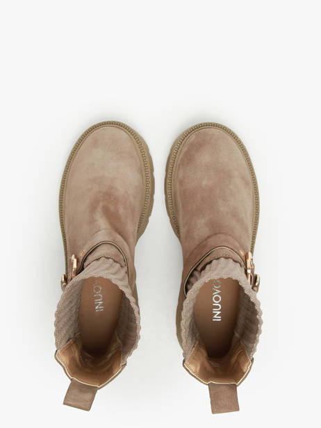 Enkellaarsjes Uit Leder Inuovo Beige women 753428 ander zicht 4