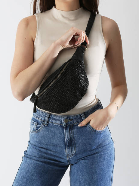 Heuptasje Biba Zwart leather BRI5L ander zicht 1