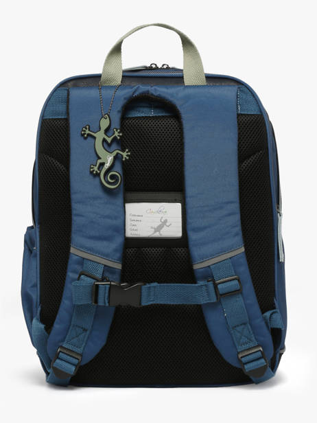Rugzak 2 Compartimenten Cameleon Groen vintage urban SO40 ander zicht 4