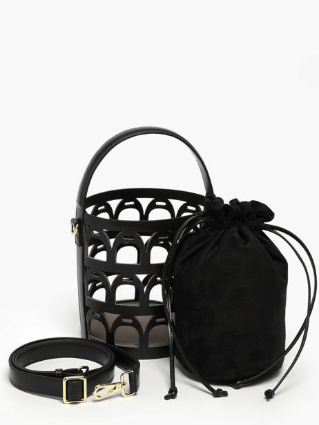 Bucket Bag Epona Leder Etrier Zwart epona EEPO136M ander zicht 3