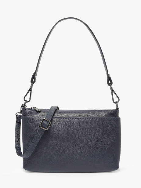 Cross Body Tas Caviar Leder Milano Blauw caviar CA25066