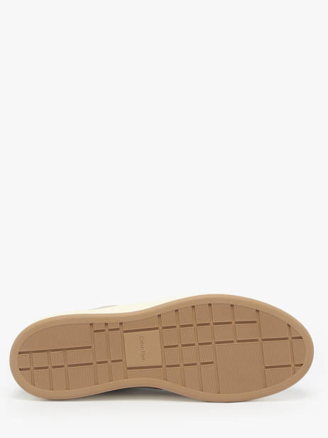 Sneakers Uit Leder Calvin klein jeans Wit men YM01354 ander zicht 5