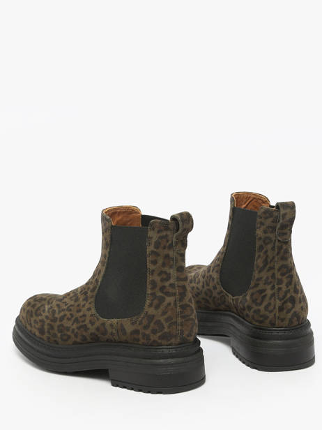 Bootschoenen Uit Leder Aliwell Groen accessoires A0631 ander zicht 2