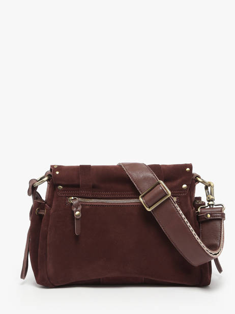Cross Body Tas Vintage Leder Mila louise Violet vintage 3861VC ander zicht 3