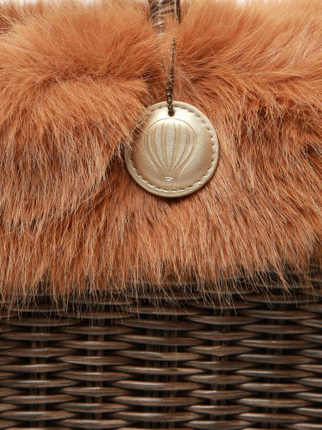 Handtas Doudou Le voyage en panier Bruin doudou M ander zicht 3