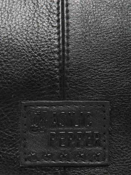 Cross Body Tas Dakota Eyelet Leder Basilic pepper Zwart dakota eyelet BDAE72 ander zicht 4