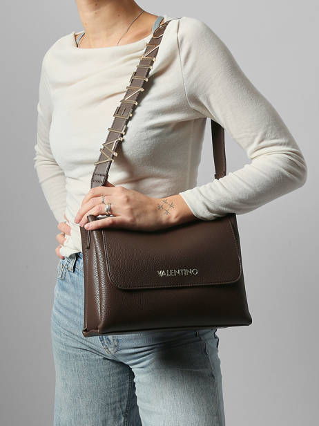 Cross Body Tas Alexia Valentino Bruin alexia VBS5A803 ander zicht 1