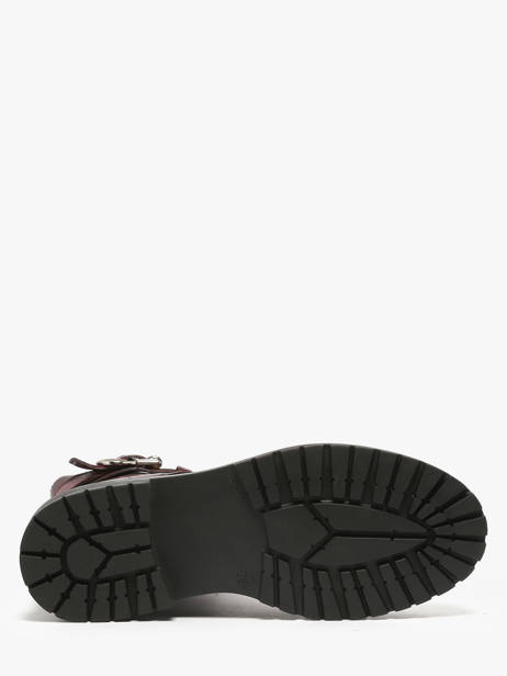 Enkellaarsjes Uit Leder Mjus Rood women L97202 ander zicht 4