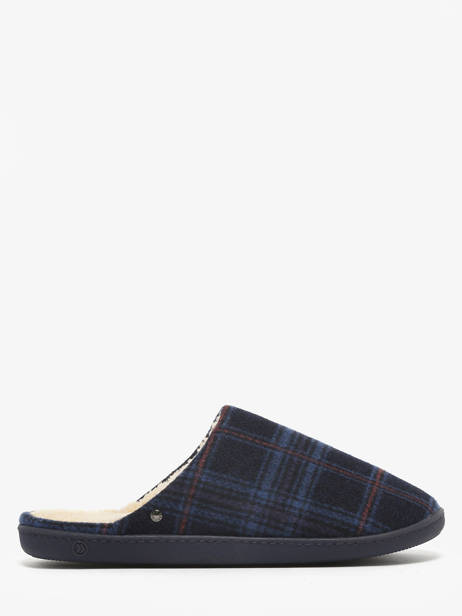 Pantoffels Isotoner Blauw men 1119991 ander zicht 3