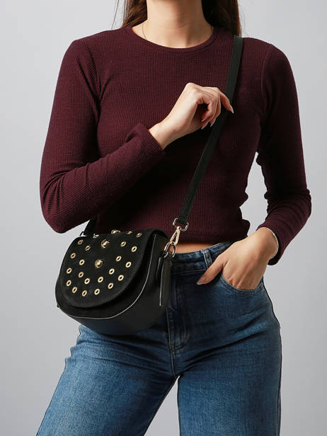 Cross Body Tas Velvet Studs Milano Zwart velvet studs VS25093 ander zicht 1