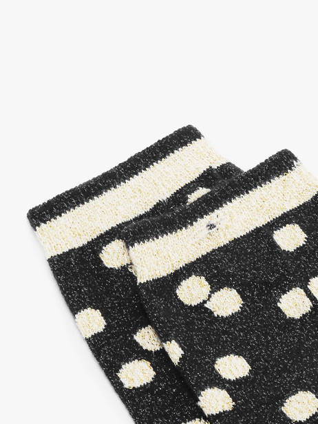 Damessokken Midnight Black Cabaia Zwart socks women MINUIT ander zicht 1