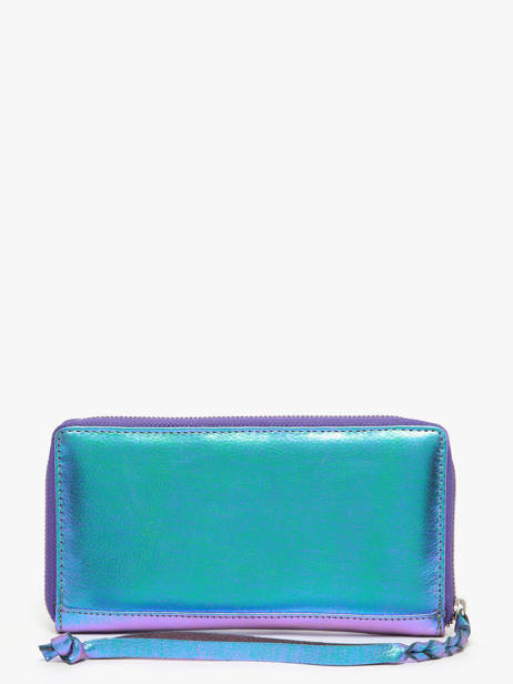 Portefeuille Charlotte Scarabee Leder Paul marius Blauw scarabee CHARLSCA ander zicht 2