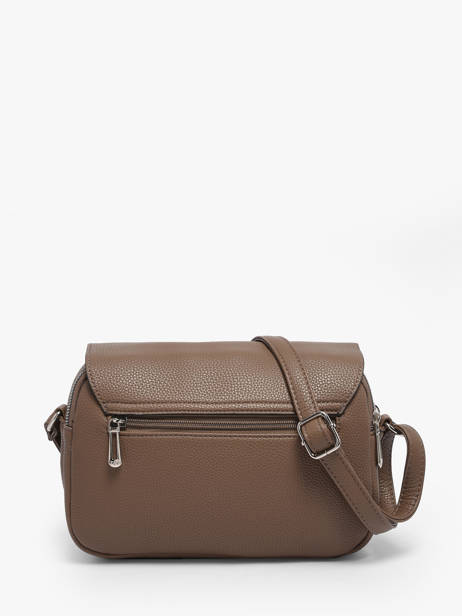 Cross Body Tas Grained Miniprix Bruin grained F3601 ander zicht 3