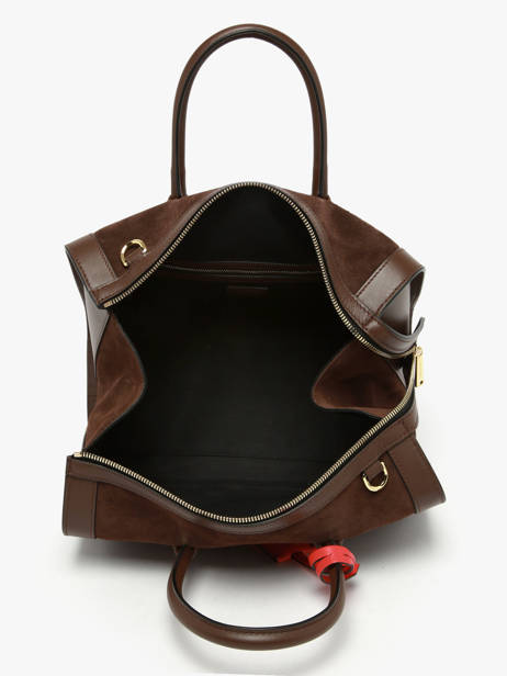 Bowlingtas M Bcbg Suède Leder Lancel Bruin bcbg A13693 ander zicht 3