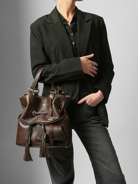 Bucket Bag M Premier Flirt Leder Lancel Bruin premier flirt A10110 ander zicht 1