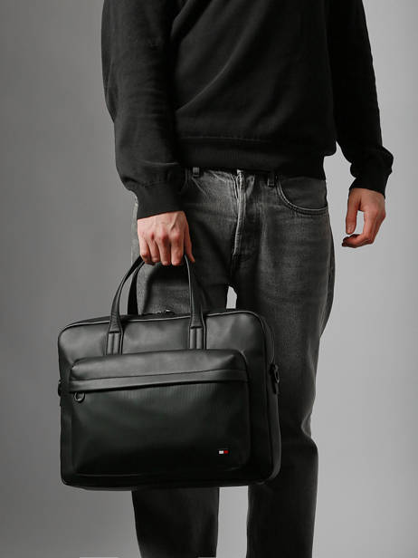 Documententas Tommy hilfiger Zwart th flag AM13989 ander zicht 1