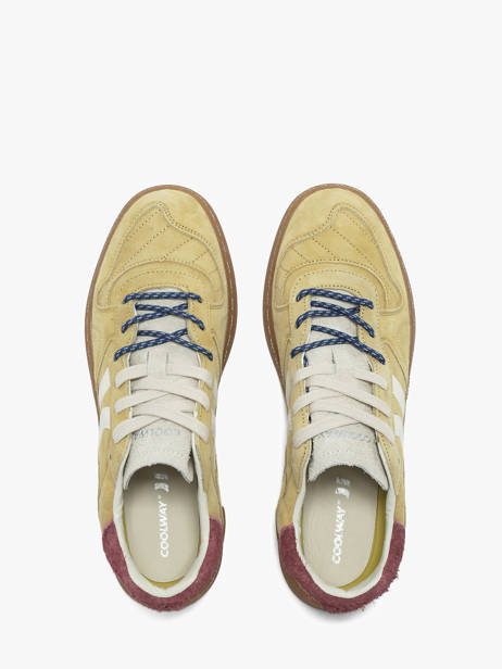 Sneakers Uit Leder Coolway Geel men 8693817 ander zicht 4