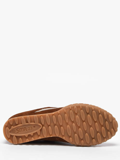 Sneakers Mary Uit Leder Semerdjian Bruin women MARYD282 ander zicht 4