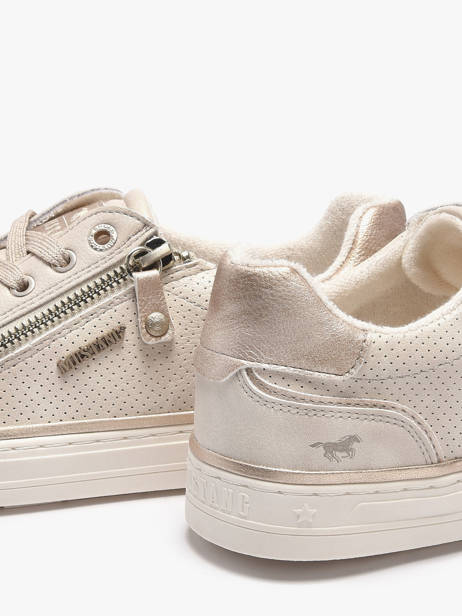 Sneakers Mustang Beige women M0032006 ander zicht 2