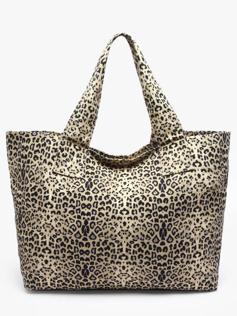 Schoudertas Leopard Katoen Miniprix Beige leopard L ander zicht 3